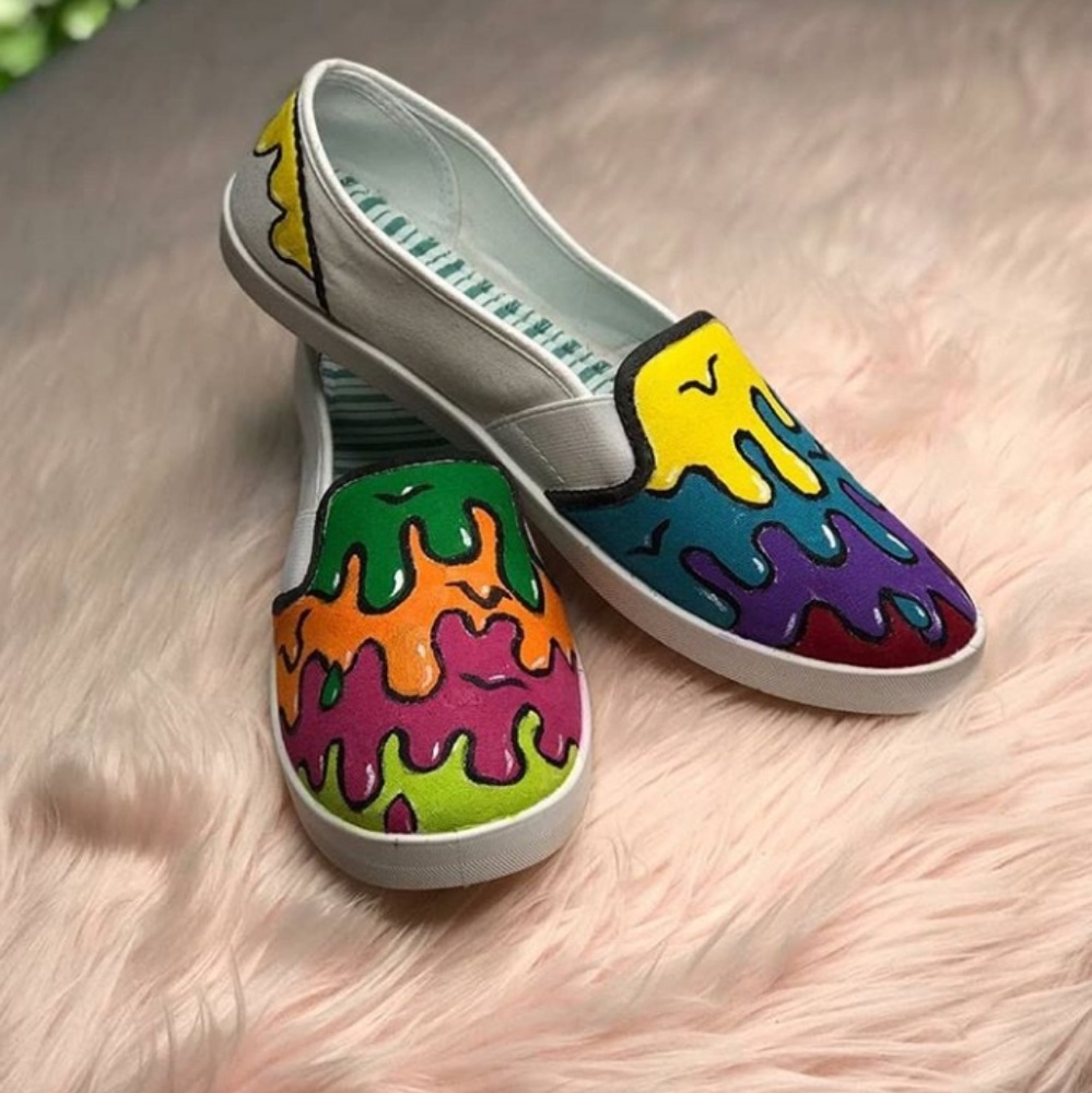 Slime painted flats